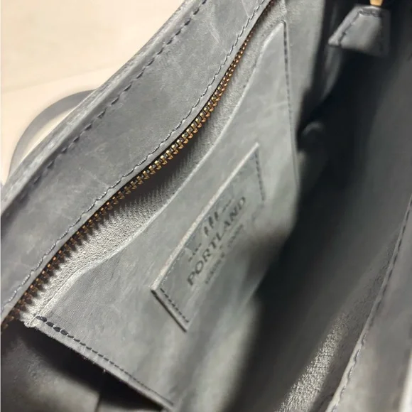 Portland leather goods Storm Medium Crossbody Tote - Picture 5 of 9